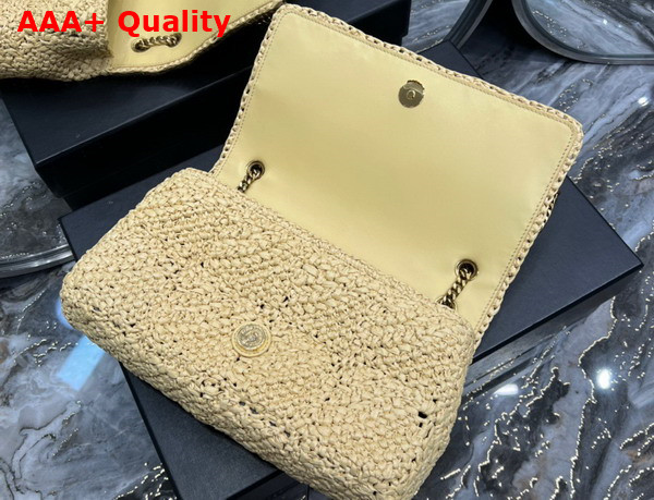 Saint Laurent Jamie Medium in Naturel Raffia Replica