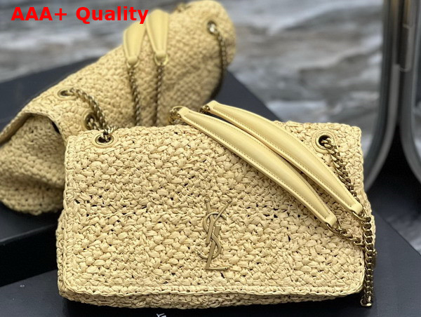 Saint Laurent Jamie Medium in Naturel Raffia Replica