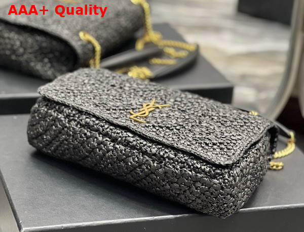 Saint Laurent Jamie Medium in Noir Raffia Replica