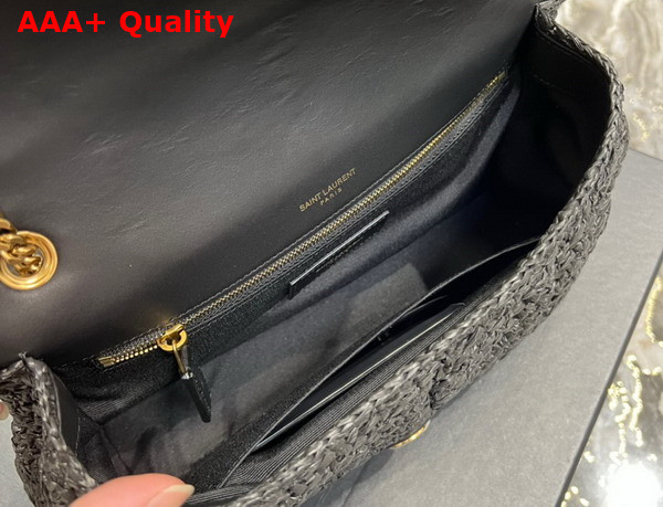 Saint Laurent Jamie Medium in Noir Raffia Replica