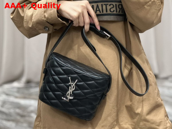 Saint Laurent June Box Bag in Noir Quilted Lambskin Replica