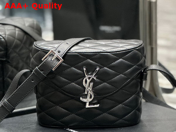 Saint Laurent June Box Bag in Noir Quilted Lambskin Replica