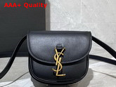 Saint Laurent Kaia Mini Satchel in Smooth Leather Black Replica