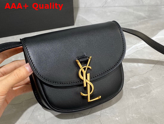 Saint Laurent Kaia Mini Satchel in Smooth Leather Black Replica