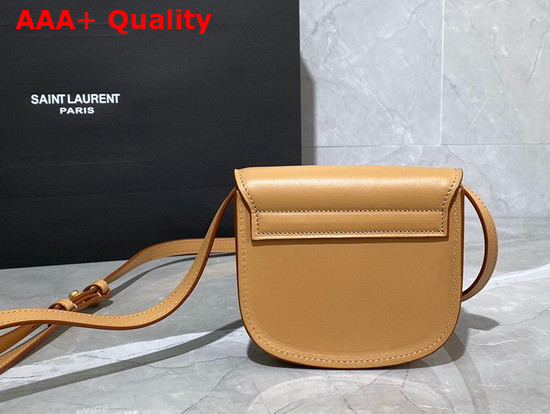 Saint Laurent Kaia Mini Satchel in Smooth Vintage Leather Brown Gold Replica