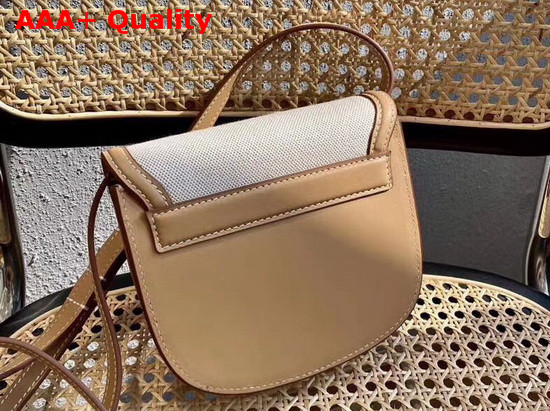 Saint Laurent Kaia Small Satchel in Cotton Canvas and Vintage Leather Natural Beige Replica