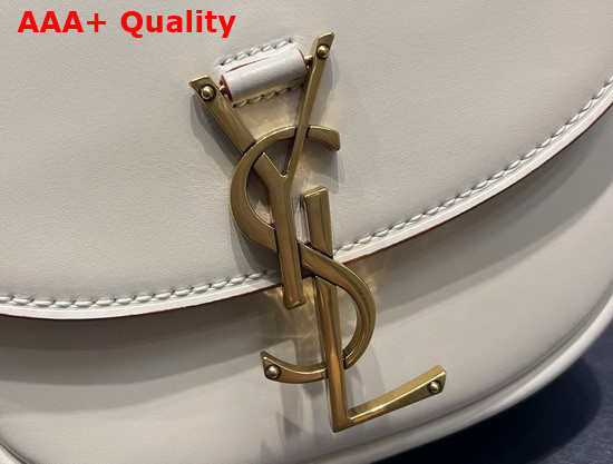 Saint Laurent Kaia Small Satchel in Smooth Leather Milk Replica