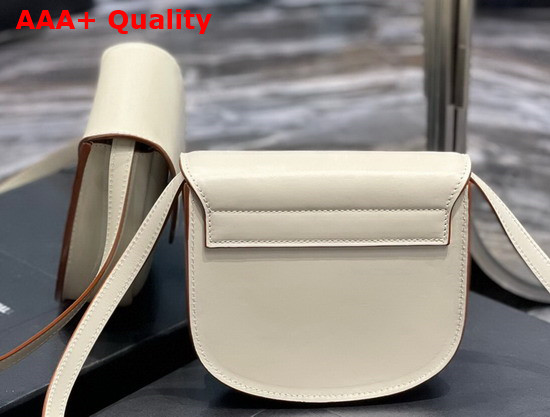 Saint Laurent Kaia Small Satchel in Smooth Leather Milk Replica