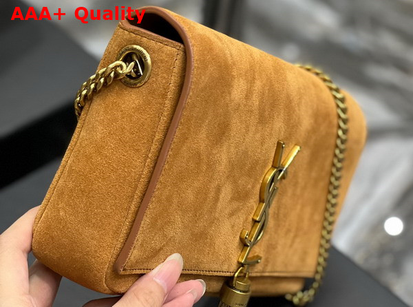 Saint Laurent Kate 99 Chain Bag with Tassel in Suede Cannelle Replica