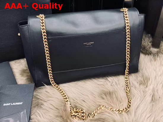 Saint Laurent Kate Medium Reversible Bag in Black Suede and Smooth Leather Replica