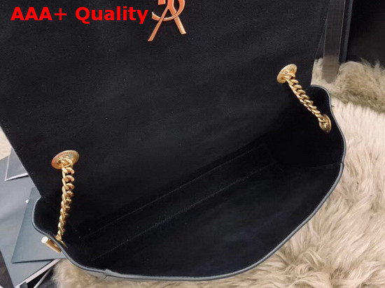 Saint Laurent Kate Medium Reversible Bag in Black Suede and Smooth Leather Replica