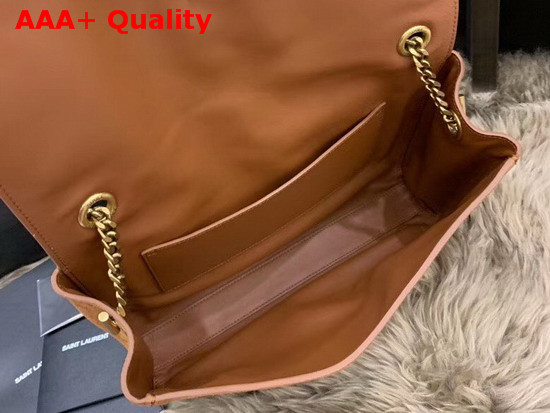 Saint Laurent Kate Medium Reversible Bag in Brown Suede and Smooth Leather Replica