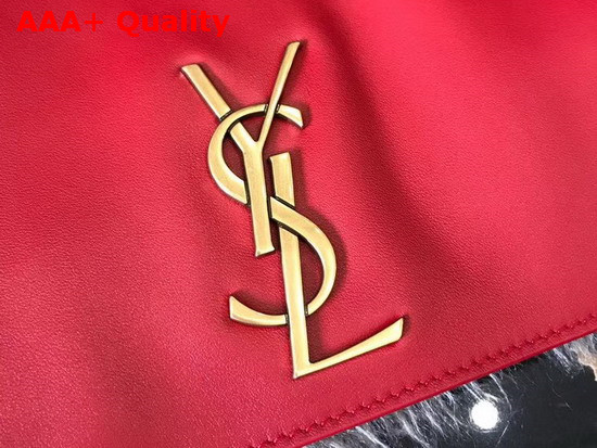 Saint Laurent Kate Medium Reversible Bag in Suede and Smooth Leather Eros Red Replica