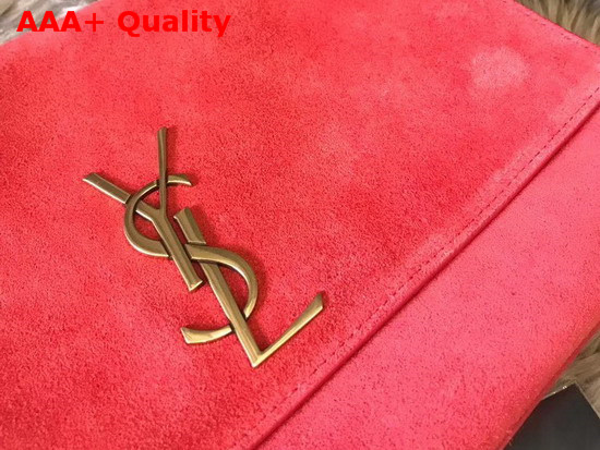 Saint Laurent Kate Medium Reversible Bag in Suede and Smooth Leather Eros Red Replica