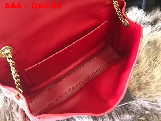 Saint Laurent Kate Medium Reversible Bag in Suede and Smooth Leather Eros Red Replica