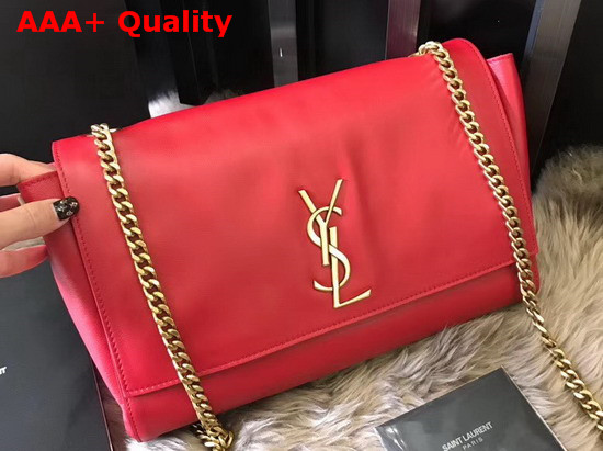 Saint Laurent Kate Medium Reversible Bag in Suede and Smooth Leather Eros Red Replica