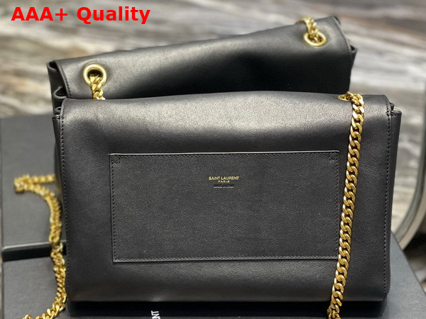 Saint Laurent Kate Medium Reversible Chain Bag in Black Suede and Smooth Leather Replica