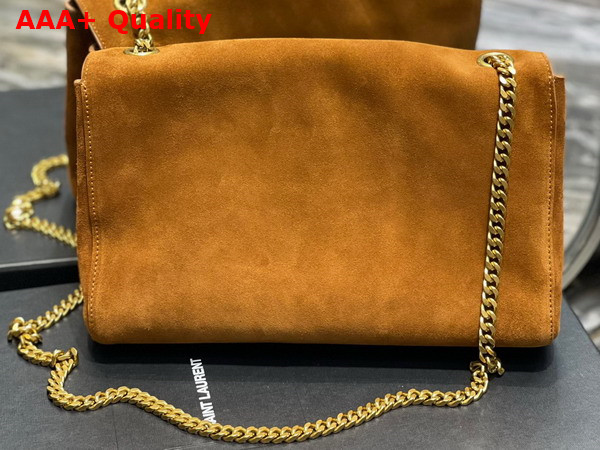 Saint Laurent Kate Medium Reversible Chain Bag in Cannelle Suede and Smooth Leather Replica