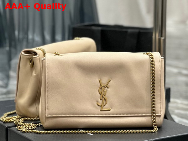 Saint Laurent Kate Medium Reversible Chain Bag in Dark Beige Suede and Smooth Leather Replica