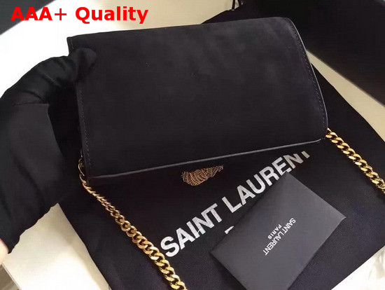 Saint Laurent Kate Small with Tassel in Black Suede Replica