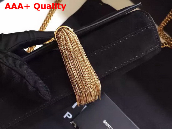 Saint Laurent Kate Small with Tassel in Black Suede Replica