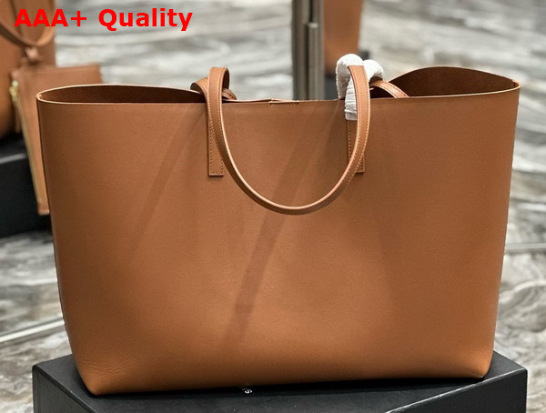 Saint Laurent Large Shopping Tote in Brick Saint Laurent Leather Replica