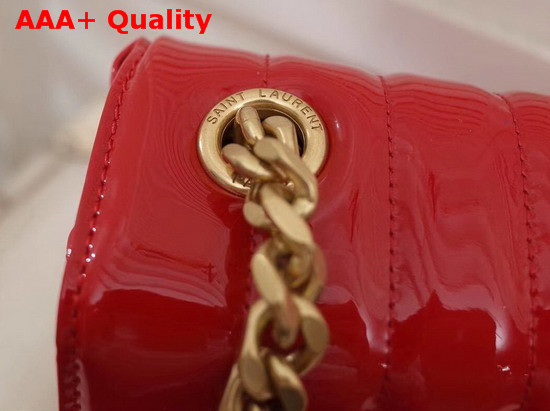 Saint Laurent Large Vicky Bag in Red Patent Leather Replica