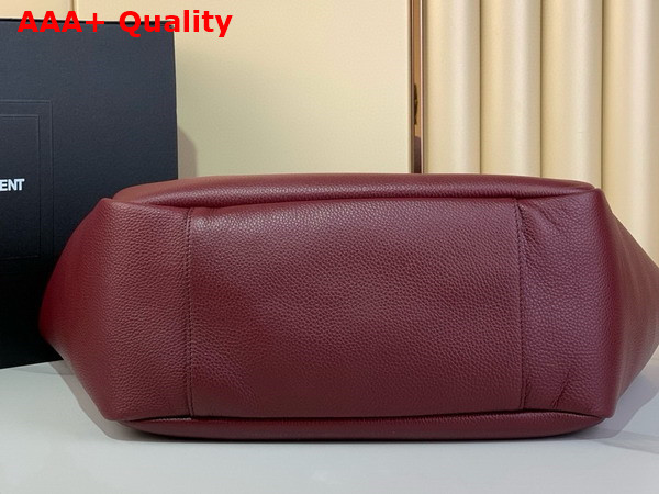 Saint Laurent Le 5 A 7 Bea in Grained Leather Burgundy Replica