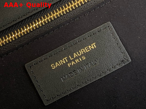 Saint Laurent Le 5 A 7 Bea in Pony Hair Leather Earth and Black Replica