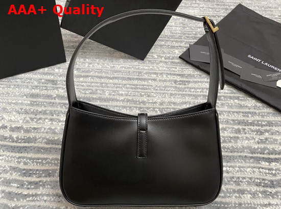 Saint Laurent Le 5 A 7 Hobo Bag in Smooth Leather Black Replica