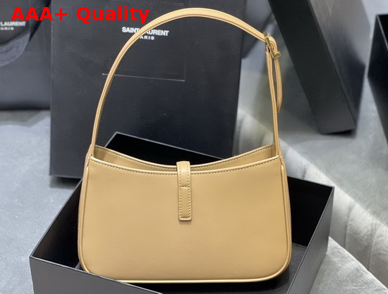 Saint Laurent Le 5 A 7 Hobo Bag in Vegetable Tanned Leather Brown Gold Replica