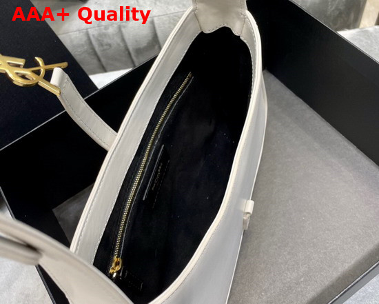 Saint Laurent Le 5 A 7 Hobo Bag in White Smooth Leather Replica