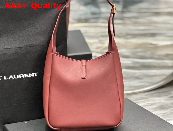 Saint Laurent Le 5 A 7 Supple Small in Grained Leather Rouge Legion Replica