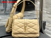 Saint Laurent Le 57 Hobo Shoulder Bag in Beige Quilted Lambskin Replica