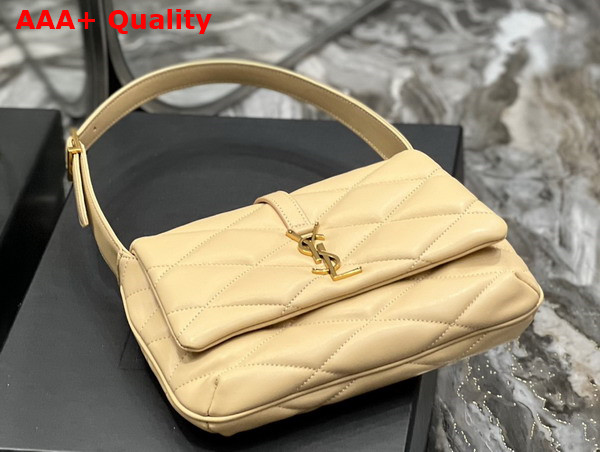 Saint Laurent Le 57 Hobo Shoulder Bag in Beige Quilted Lambskin Replica