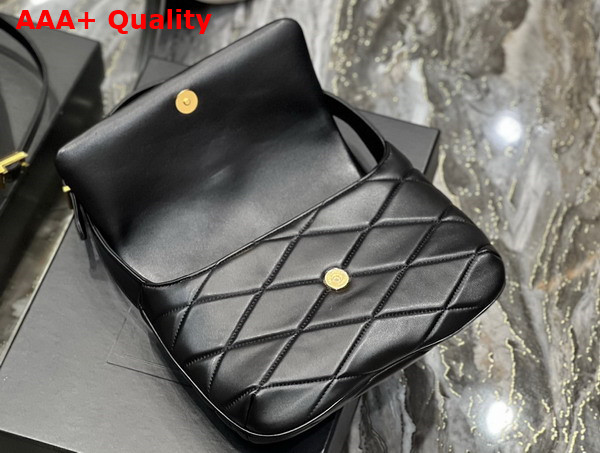 Saint Laurent Le 57 Hobo Shoulder Bag in Black Quilted Lambskin Replica