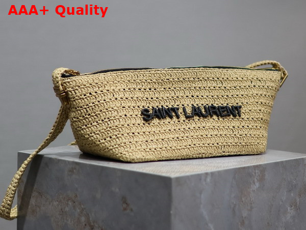 Saint Laurent Le Rafia Crossbody Bag in Naturel Replica