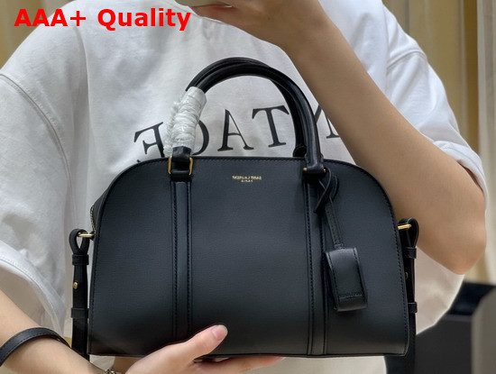 Saint Laurent Lock Baby Duffle in Black Smooth Leather Replica