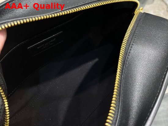 Saint Laurent Lock Baby Duffle in Black Smooth Leather Replica