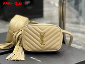 Saint Laurent Lou Belt Bag in Beige Quilted Leather Replica