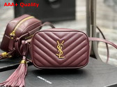 Saint Laurent Lou Belt Bag in Rouge Legion Quilted Leather Replica