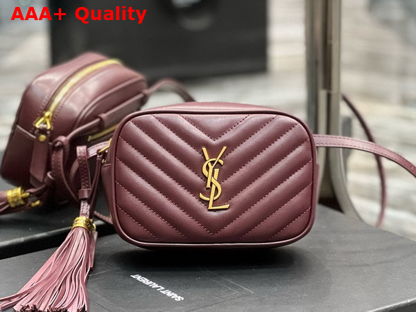 Saint Laurent Lou Belt Bag in Rouge Legion Quilted Leather Replica