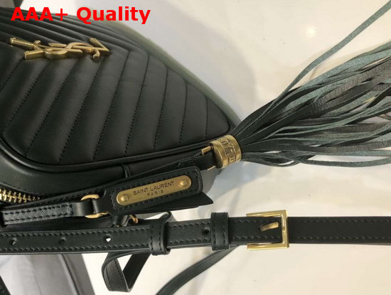 Saint Laurent Lou Camera Bag in Dark Green Quilted Leather Replica