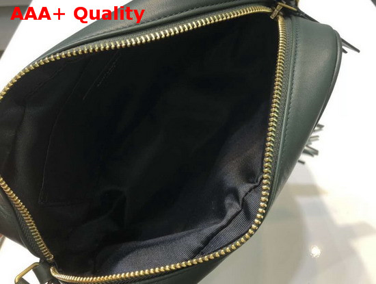 Saint Laurent Lou Camera Bag in Dark Green Quilted Leather Replica