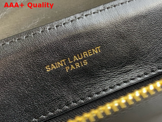 Saint Laurent Loulou Medium in Black Quilted Leather Light Bronze Brass Hardware Replica