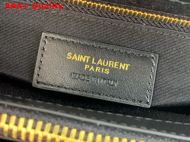 Saint Laurent Loulou Medium in Black Quilted Leather Light Bronze Brass Hardware Replica