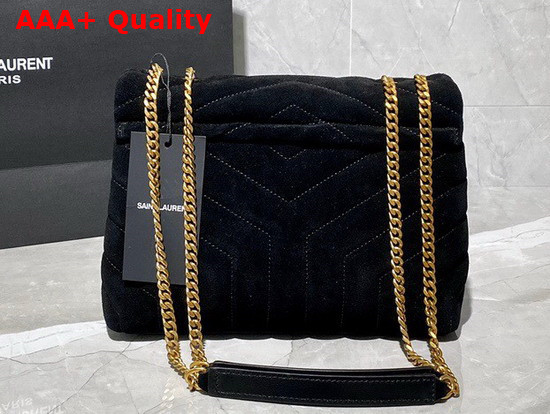 Saint Laurent Loulou Small Bag in Y Quilted Suede Black Replica