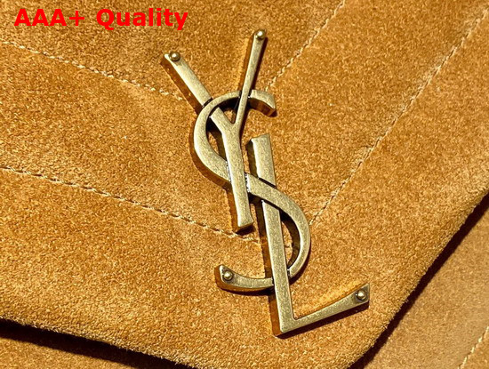 Saint Laurent Loulou Small Bag in Y Quilted Suede Cinnamon Replica