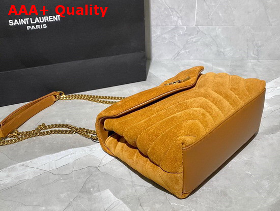 Saint Laurent Loulou Small Bag in Y Quilted Suede Cinnamon Replica