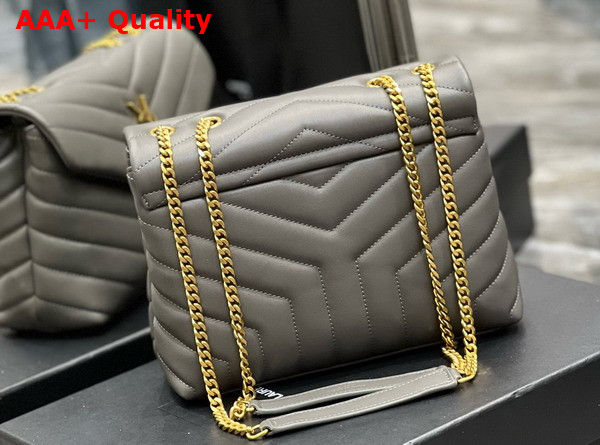 Saint Laurent Loulou Small in Grey Quilted Leather Replica